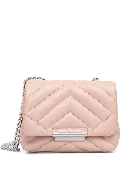  Armani Exchange Quilted Cross Body Bag - Pink 