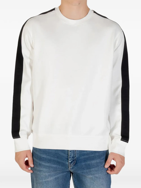  Armani Exchange Stripe Sweatshirt - White 