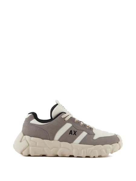  Armani Exchange Striped-pattern Sneakers - White 