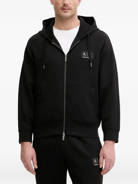  Armani Exchange Zip Hoodie - Black 