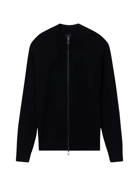  Armani Exchange Zip-up Cardigan - Black 