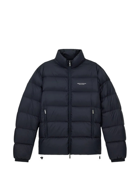  Armani Exchange Zip-up Puffer Jacket - Blue 