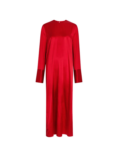  Armarium Bruna Cuff Detail Midi Dress - Red 