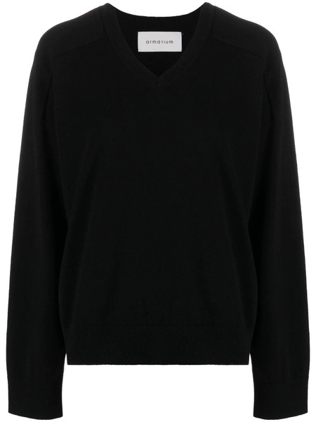  Armarium V-neck Knitted Jumper - Black 