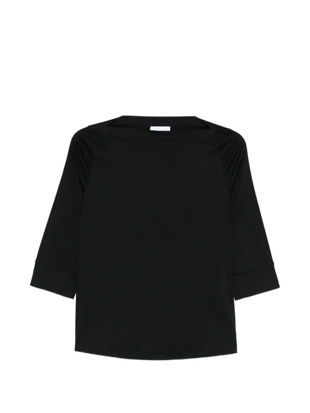  Arovescio Boat-neck T-shirt - Black 