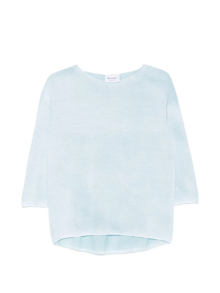  Arovescio Boat-neck T-shirt - Blue 