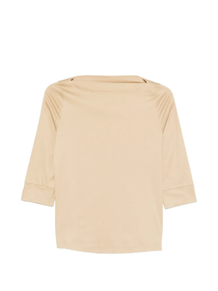  Arovescio Boat-neck T-shirt - Neutrals 