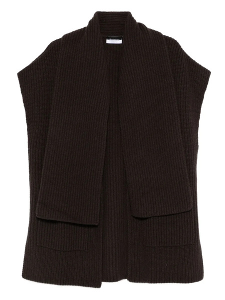  Arovescio Ribbed-knit Cardi-coat - 108 Brown 