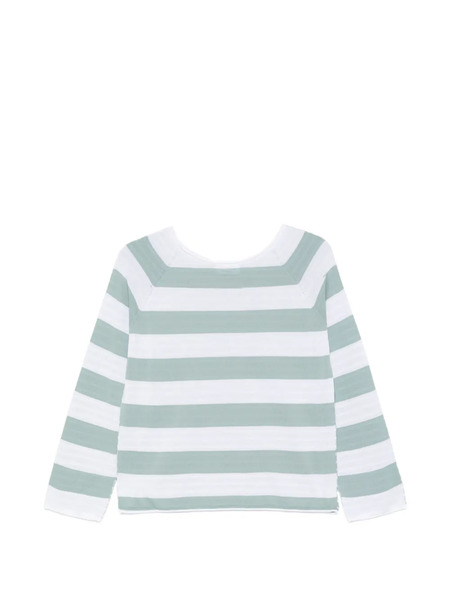  Arovescio Striped-pattern T-shirt - Blue 