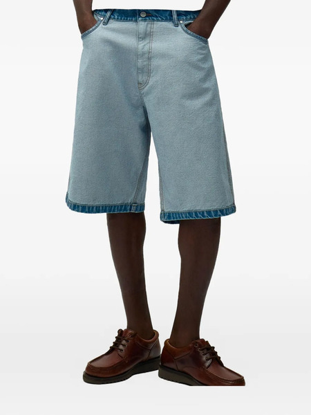  Arte Antwerp Belt-loop Pocket Shorts - Blue 