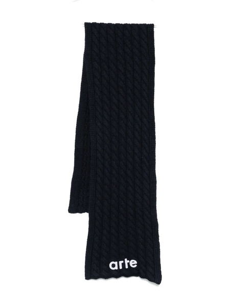  Arte Antwerp Cable-knit Scarf - Blue 