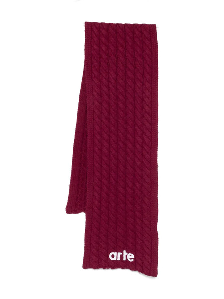  Arte Antwerp Cable-knit Scarf - Red 