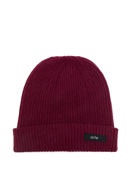  Arte Antwerp Ribbed-knit Beanie Hat - Red 