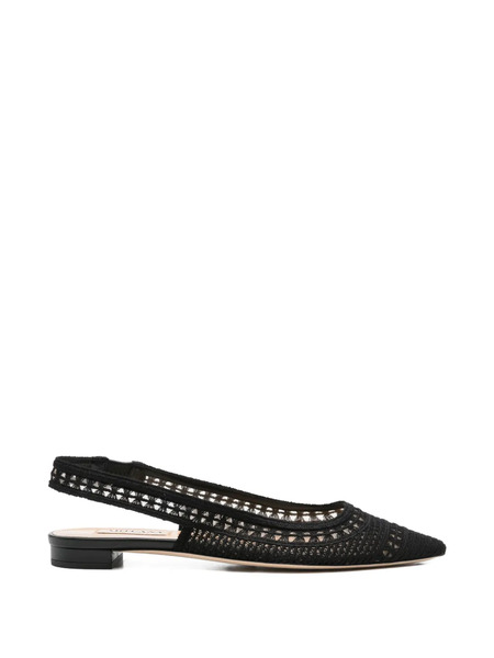  Arteana Trieste Point-toe Slingback Sandals - Black 