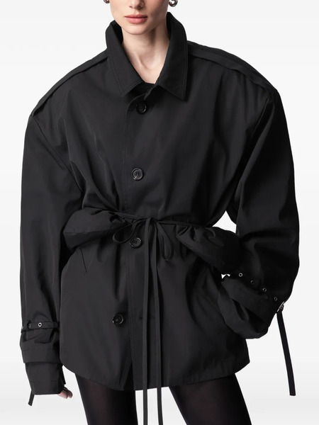  Article Ten Belted Trench Jacket - Black 