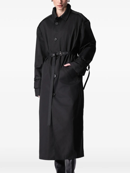  Article Ten Double-sleeve Trench Coat - Black 