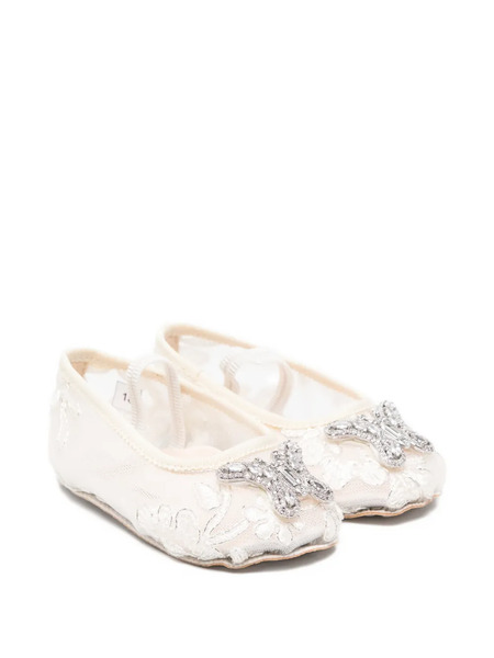  Aruna Seth Butterfly-embellished Ballerina - Neutrals 