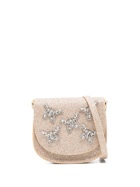  Aruna Seth Butterfly-embellished Cross Body Bag - Gold 