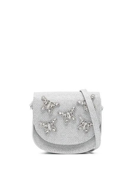  Aruna Seth Embellished-butterfly Cross Body Bag - Silver 