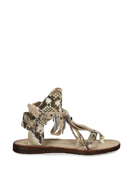  A.s.98 Snakeskin Sandals - Neutrals 