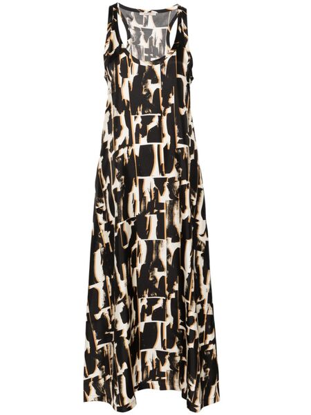  Asceno Allie Silk Midi Dress - Black 