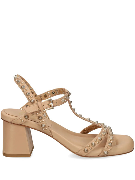  Ash Janice Studded Block-heel Sandals - Neutrals 