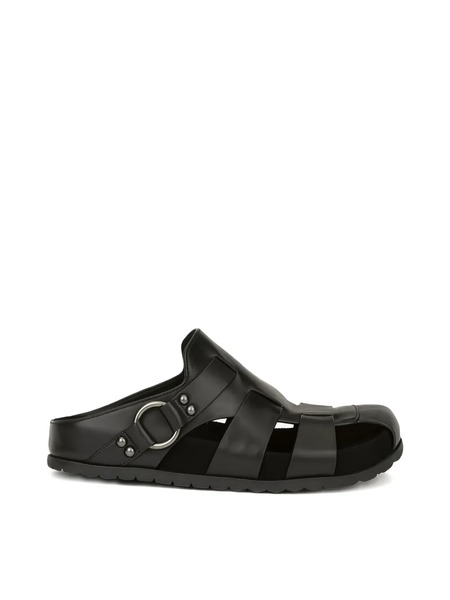  Ash Leather Sandals - Black 