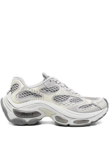  Ash Mesh-panels Low-top Sneakers - Grey 