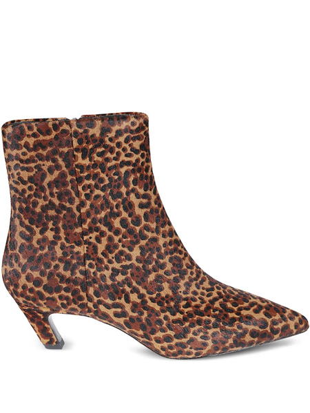  Ash 50mm Vicky Leopard-print Boots - Neutrals 