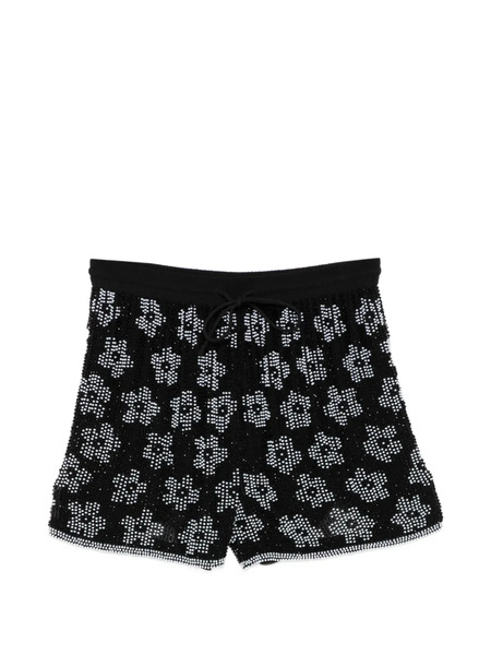  Ashish Floral Sequin Shorts - Black 