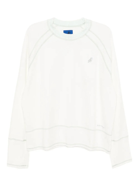  Asics Slogan-embroidered T-shirt - White 