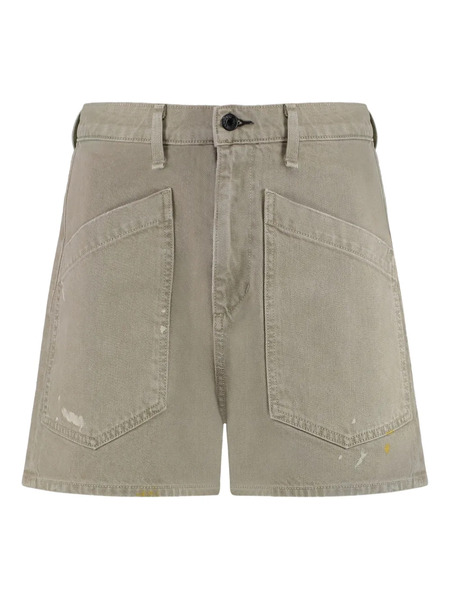  Askk Ny Cotton Denim Shorts - Green 