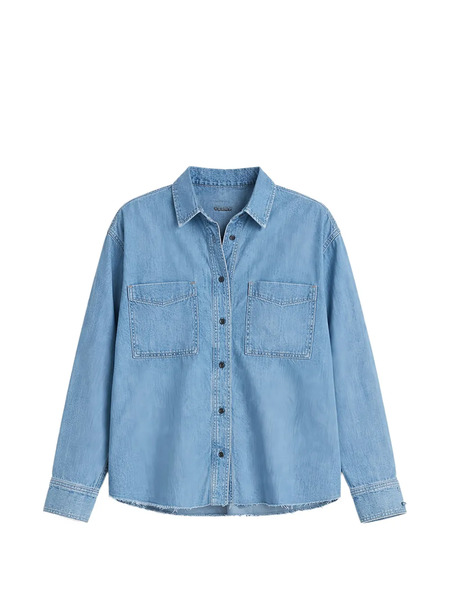  Askk Ny Oversized Denim Shirt - Blue 