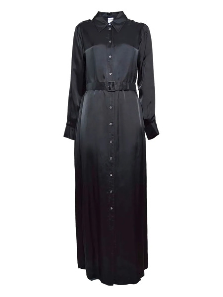  Aspesi Belted Shirt Dress - Black 