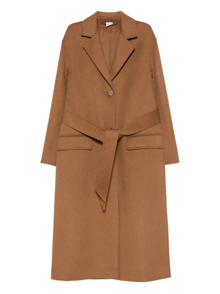  Aspesi Belted Wool Coat - Brown 