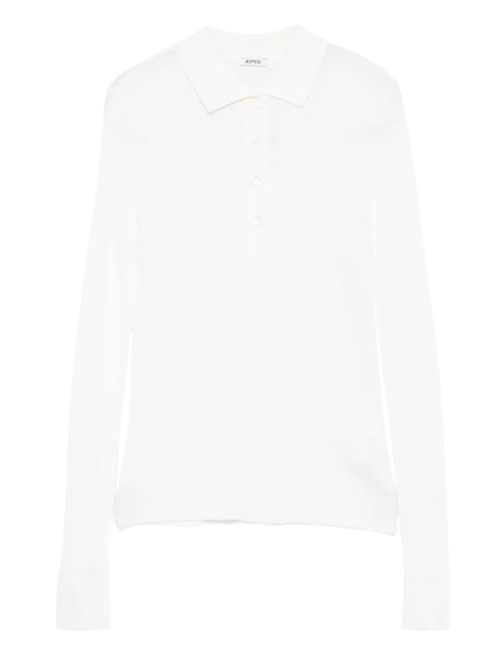  Aspesi Buttoned Polo Shirt - White 