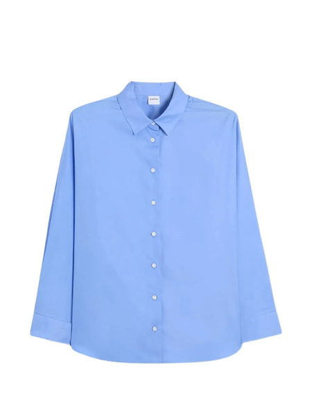  Aspesi Buttoned Poplin Shirt - Blue 