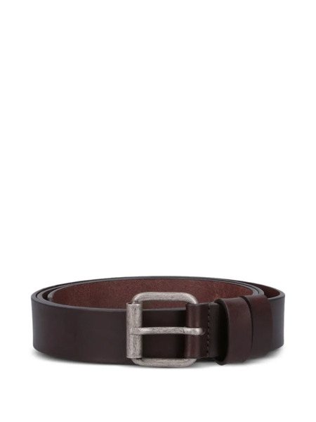  Aspesi Calfskin Buckle Belt - Brown 