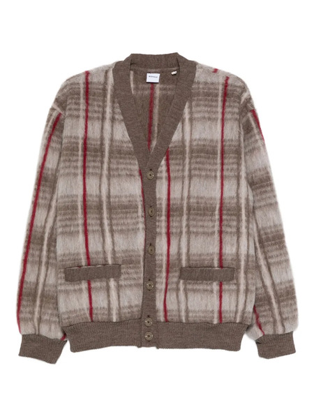  Aspesi Checked Wool Cardigan - Neutrals 