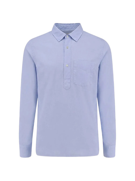  Aspesi Chest-pocket Long-sleeve Polo - Blue 