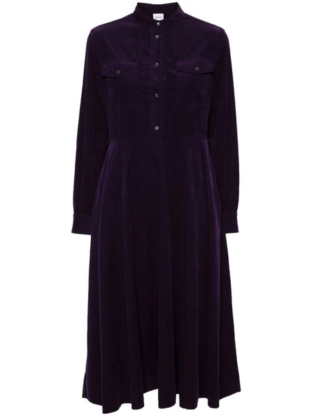  Aspesi Corduroy Cotton Dress - Purple 