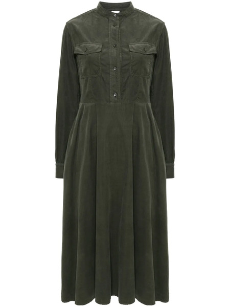  Aspesi Corduroy Midi Dress - Green 