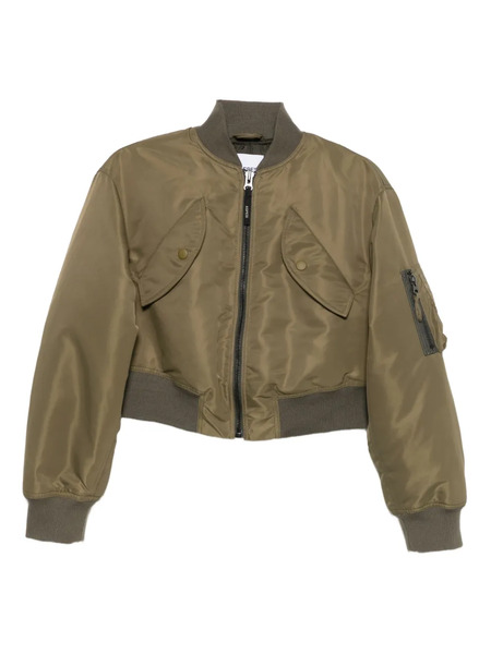  Aspesi Cropped Bomber Jacket - Green 