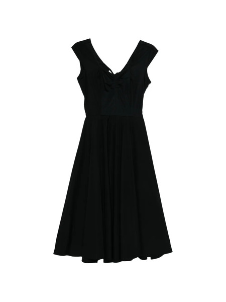  Aspesi Cut-out Ruched Midi Dress - Black 