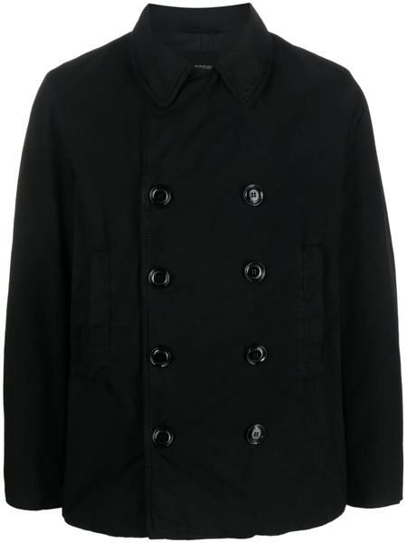  Aspesi Double-breasted Padded Jacket - Black 