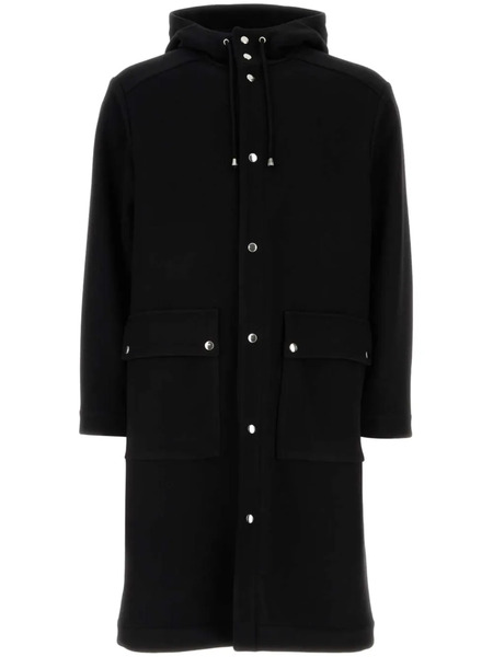  Aspesi Drawstring Buttoned Parka - Black 