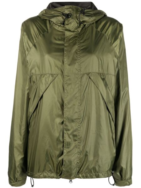  Aspesi Drawstring-hood Windbreaker - Green 