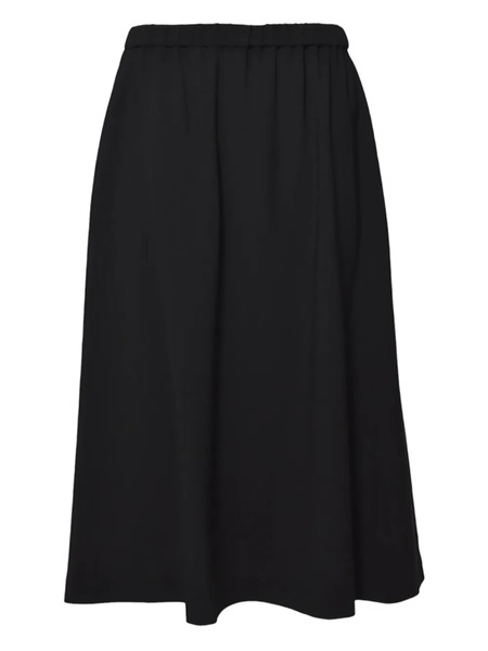  Aspesi Elasticated-waist Midi Skirt - Black 