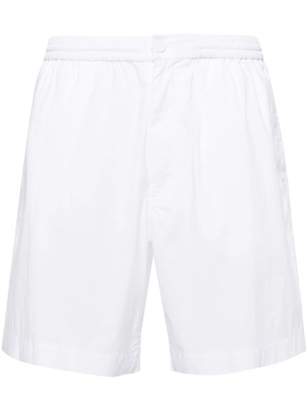  Aspesi Elasticated-waist Poplin Shorts - White 