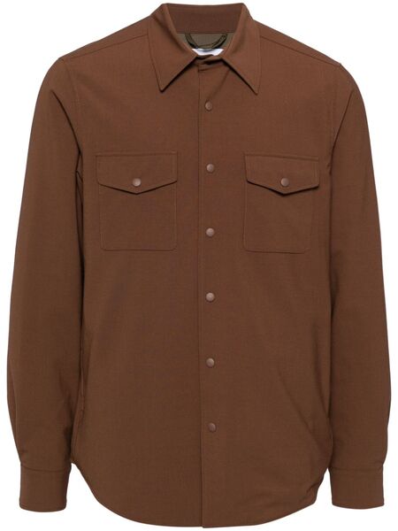  Aspesi Flannel Shirt Jacket - Brown 